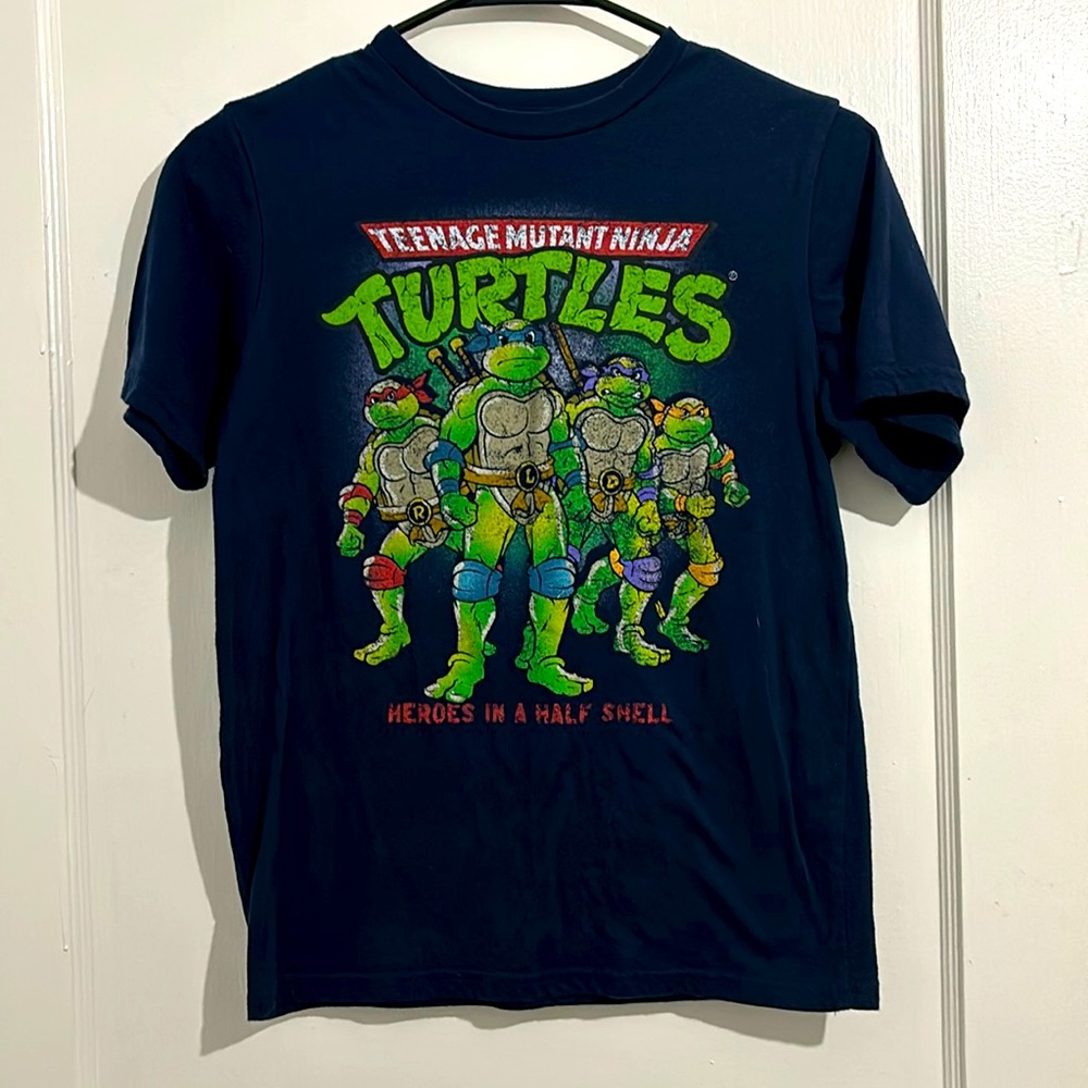 Teenage Mutant Ninja Turtles Heroes In A Half Shell Distressed Blue
